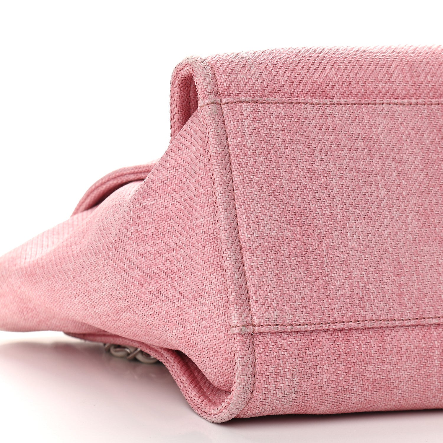 Chanel Canvas Medium Deauville Tote Pink 8 of 9