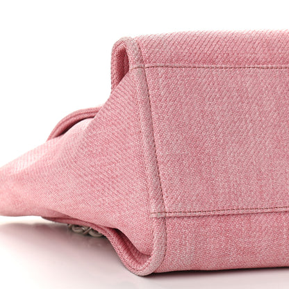 Chanel Canvas Medium Deauville Tote Pink 8 of 9