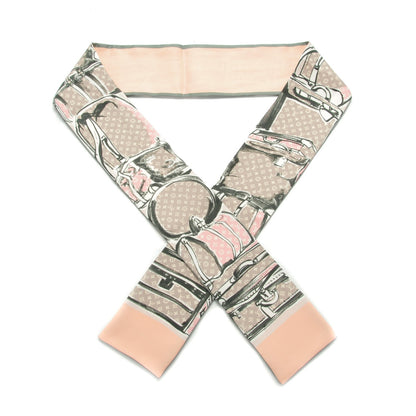 Louis Vuitton Silk Monogram Trunks Bandeau Rose Poudre 1 of 5
