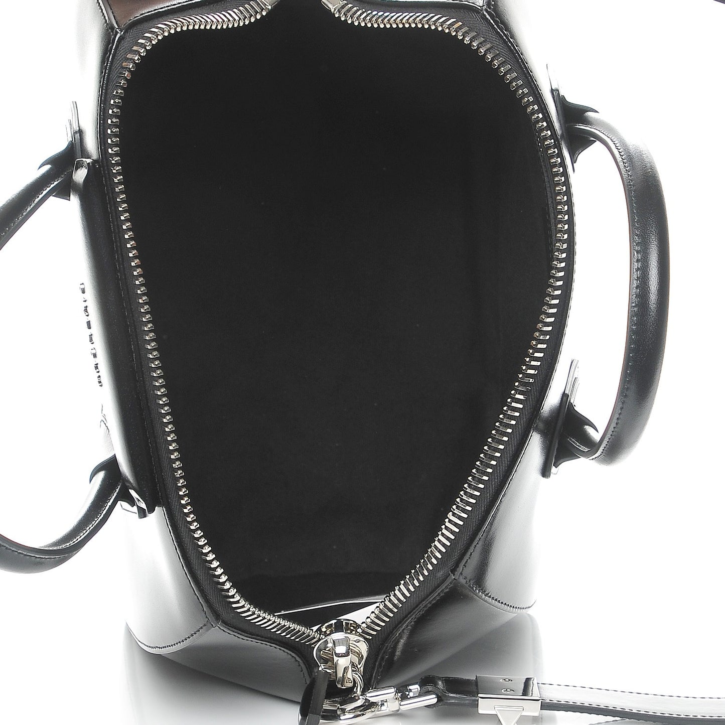 Shiny Lord Calfskin Medium Antigona Black