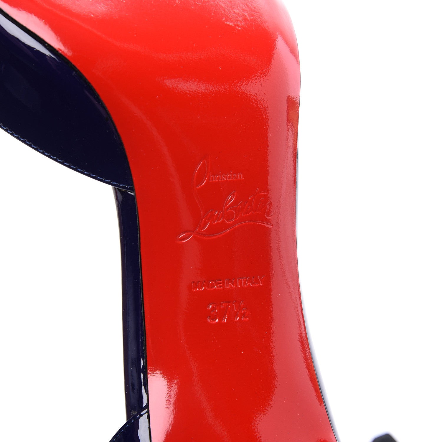 Christian Louboutin Patent Iriza 70 Pumps 37.5 Purple Pop 7 of 8