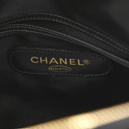 Chanel Calfskin Stitched CC Boston Black 7 of 16