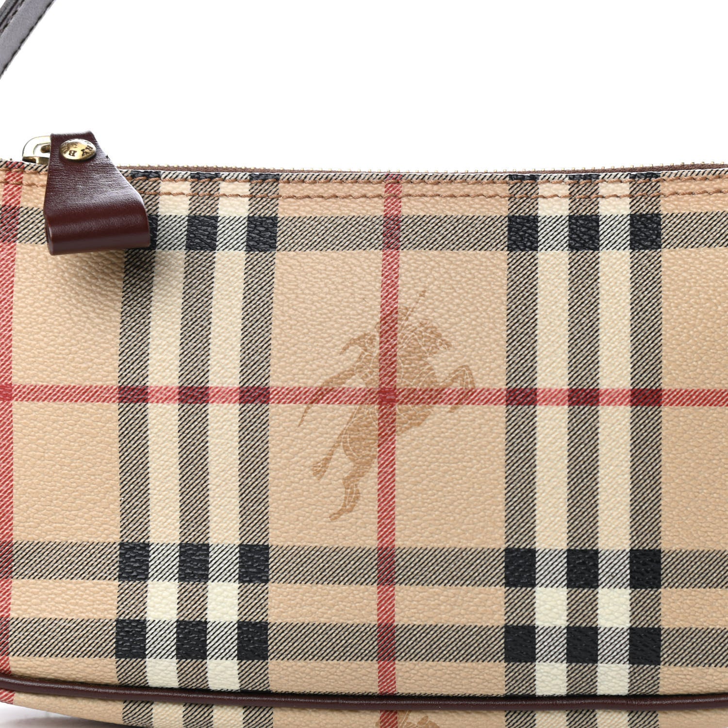 Burberry Haymarket Check Pochette Chocolate 10 of 10