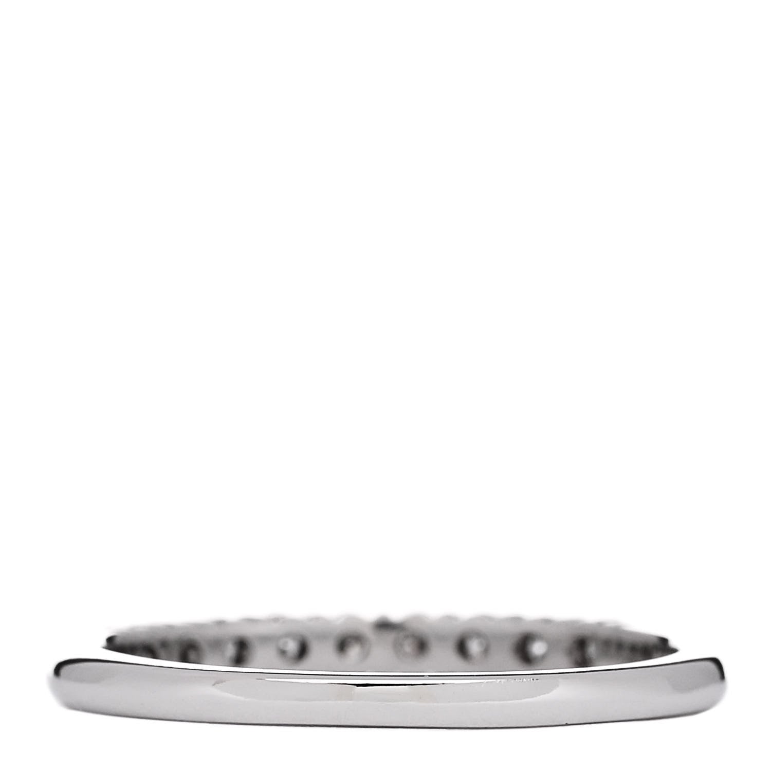 Tiffany Platinum Diamond .25ctw Embrace Half Circle Band Ring 54 7 3 of 5