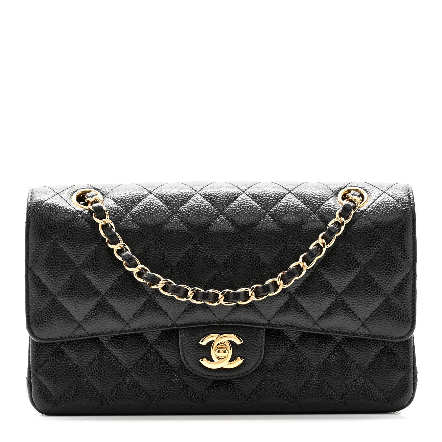 Chanel Caviar Quilted Medium Double Flap Black 1 of 11