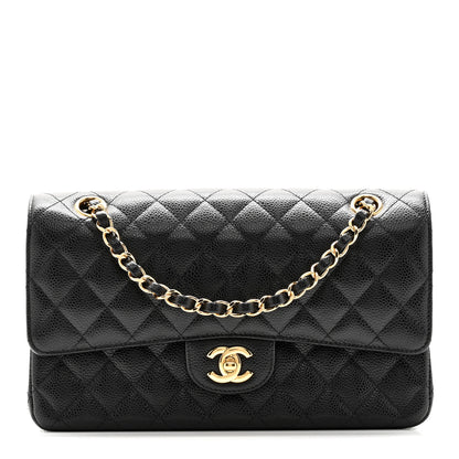 Chanel Caviar Quilted Medium Double Flap Black 1 of 11