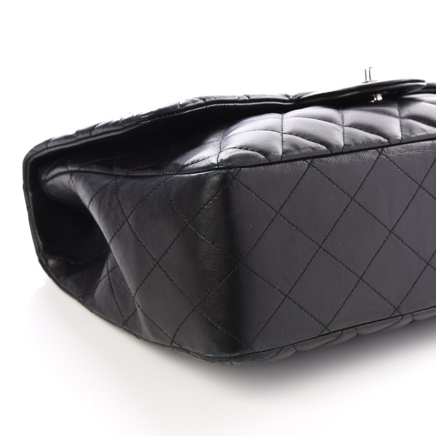 Chanel Lambskin Quilted Jumbo Single Flap Black 5 of 9