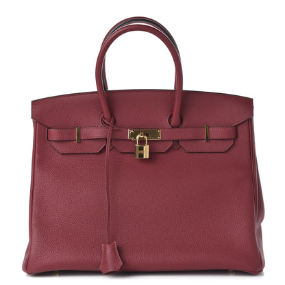 Hermes Togo Birkin 35 Rouge Grenat 1 of 11