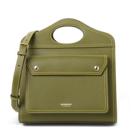 Burberry Smooth Calfskin Mini Pocket Bag Juniper Green 1 of 8