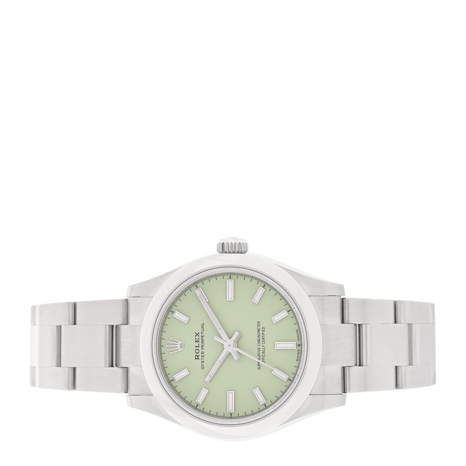 Rolex Stainless Steel 31mm Oyster Perpetual Watch Pistachio 277200 2 of 5