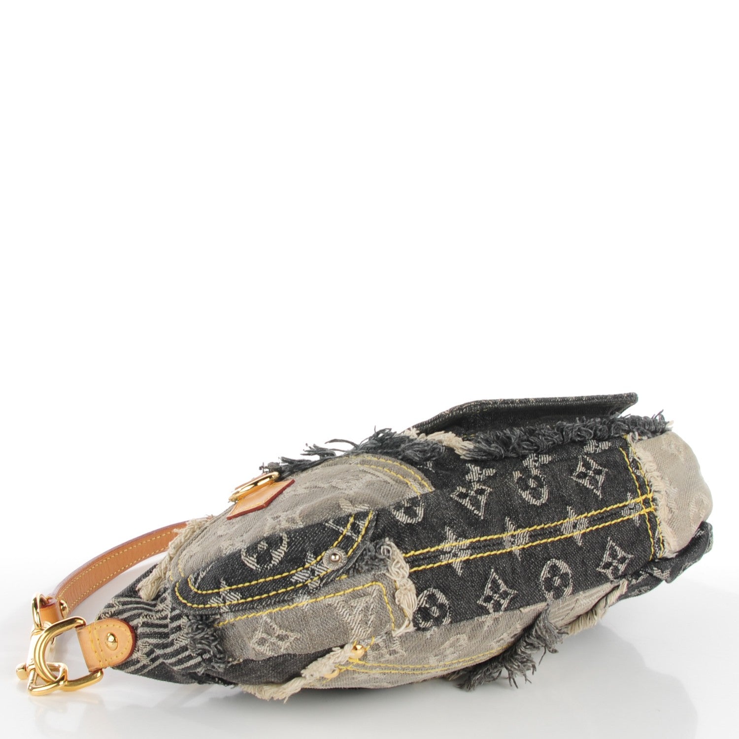 Louis Vuitton Denim Patchwork Pouchy Grey 4 of 7