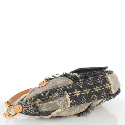 Louis Vuitton Denim Patchwork Pouchy Grey 4 of 7