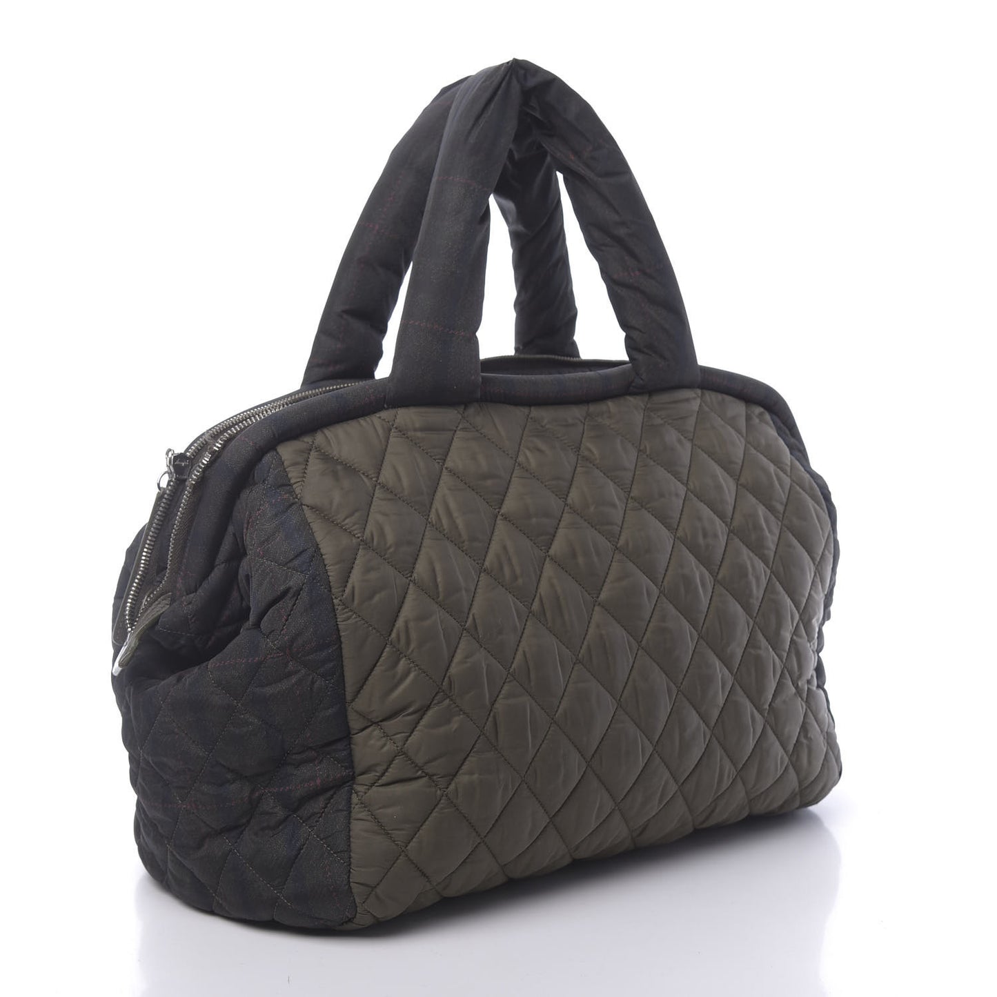 Nylon Quilted Coco Cocoon Bowler Khaki