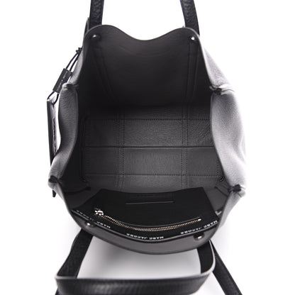 Marc Jacobs Grained Calfskin The Tag Tote Black 4 of 9