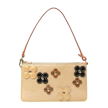 Louis Vuitton Vernis Lexington Fleurs Pochette Beige 1 of 10