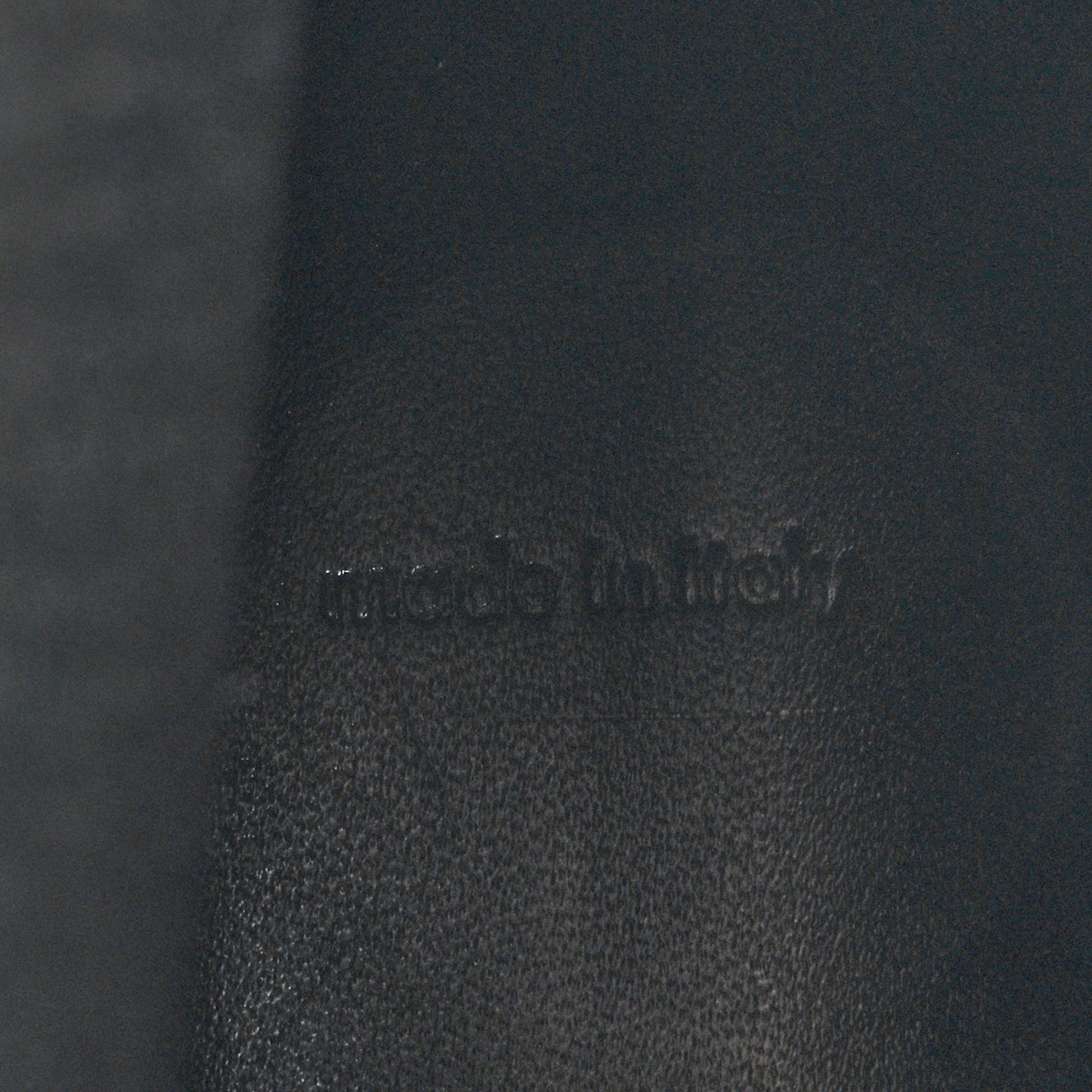 Rubber Embossed Monogram Drops Flat Half Boots 41 Black