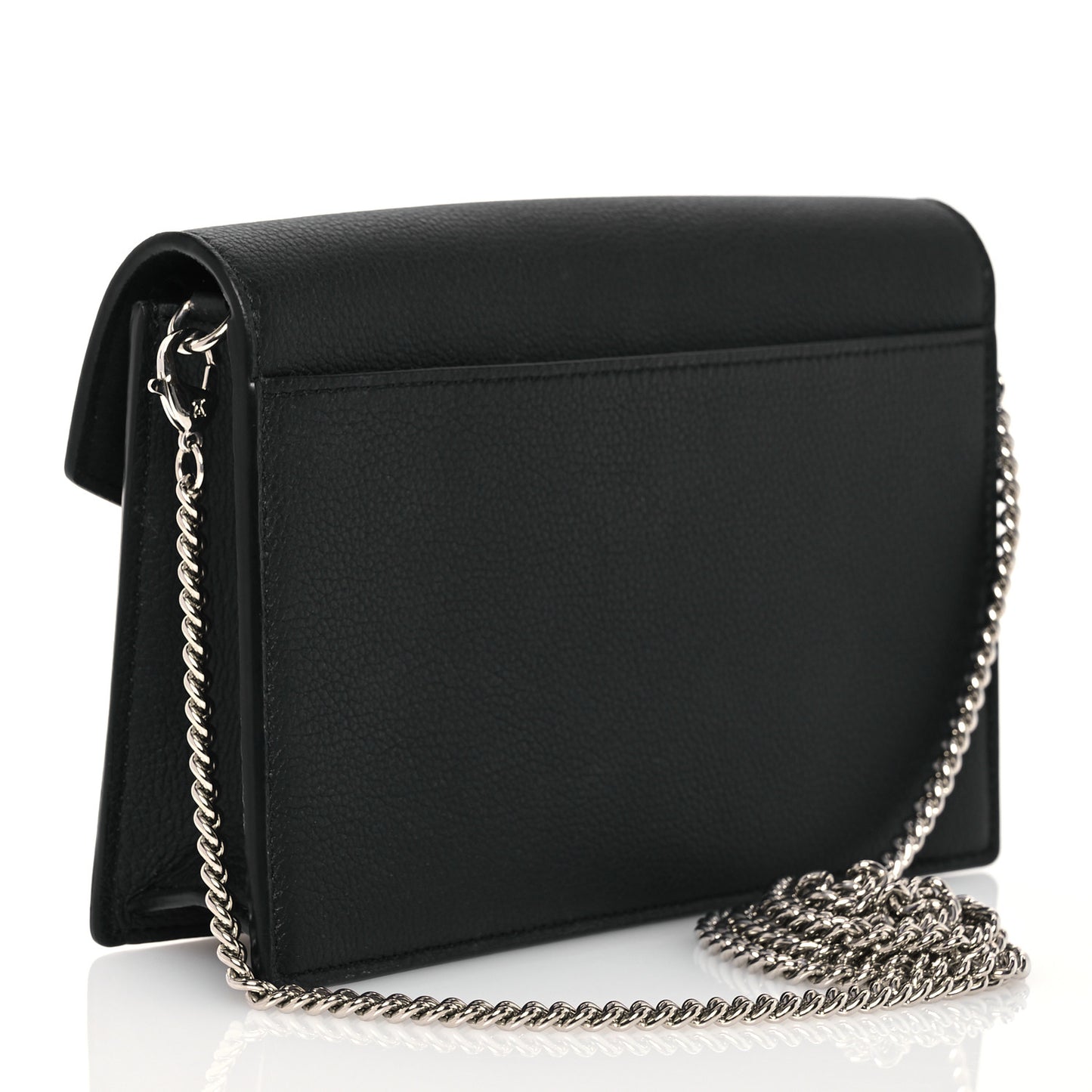 Calfskin My Lockme Chain Pochette Black