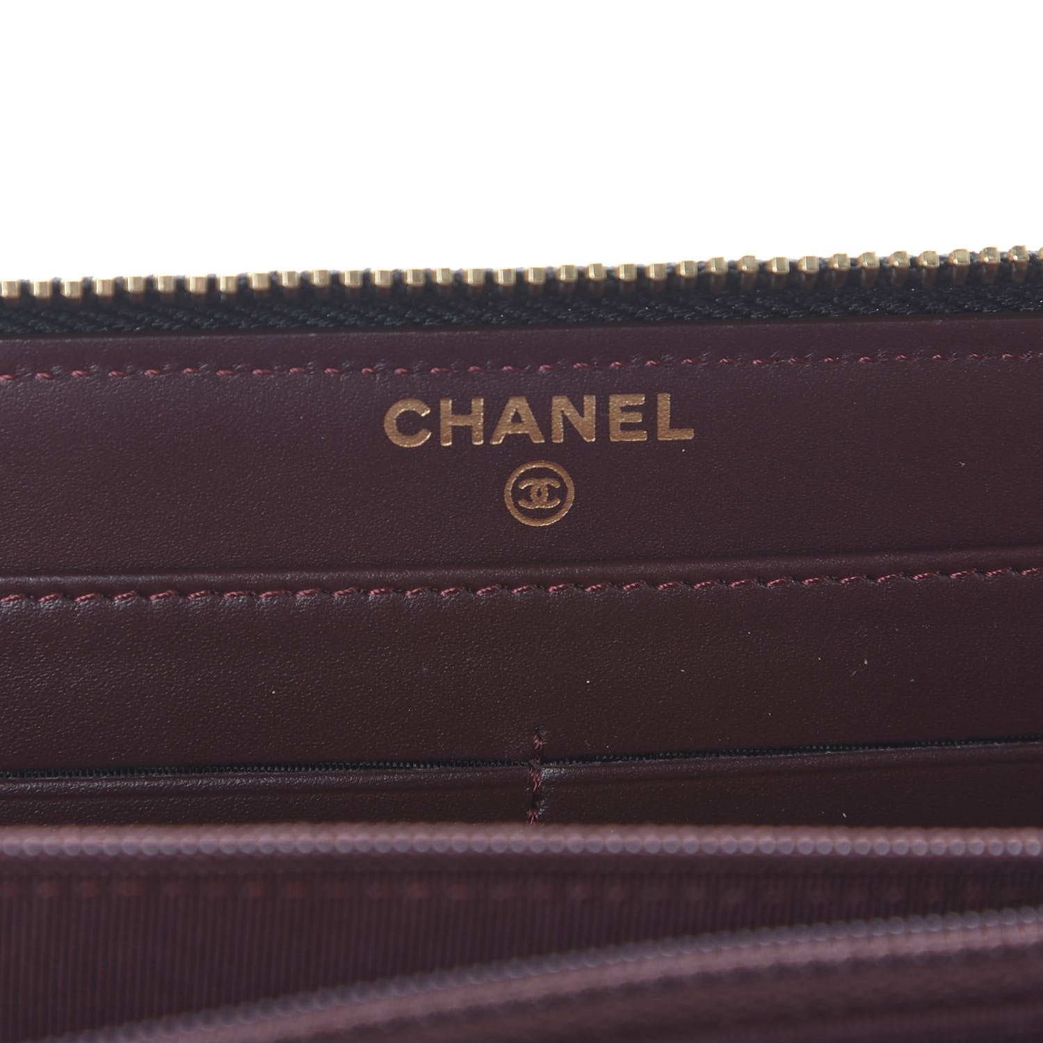 Chanel Caviar Quilted Large Gusset Zip Around Wallet Black 9 of 11