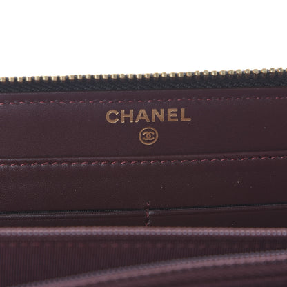 Chanel Caviar Quilted Large Gusset Zip Around Wallet Black 9 of 11