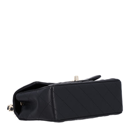 Chanel Lambskin Quilted Mini Coco Charms Rectangular Flap Black 4 of 10
