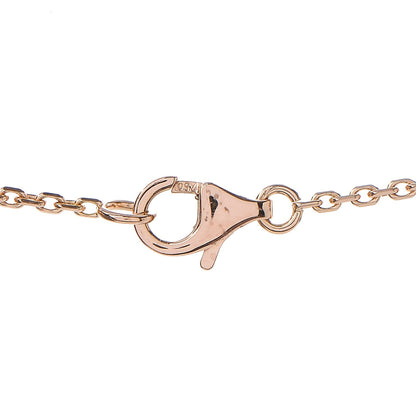 Van Cleef & Arpels 18K Rose Gold Diamond Letterwood Vintage Alhambra Pendant Necklace 7 of 7
