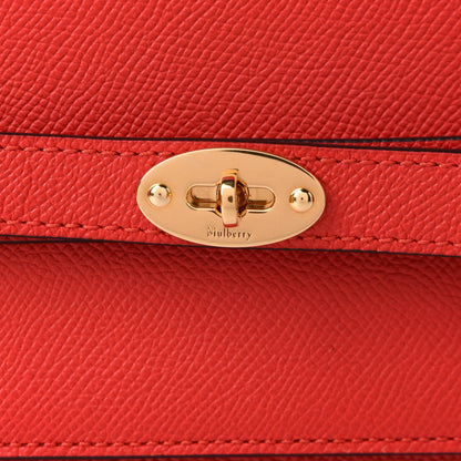 Mulberry Small Classic Grain Calfskin Belted Bayswater Satchel Lipstick Red 8 of 11