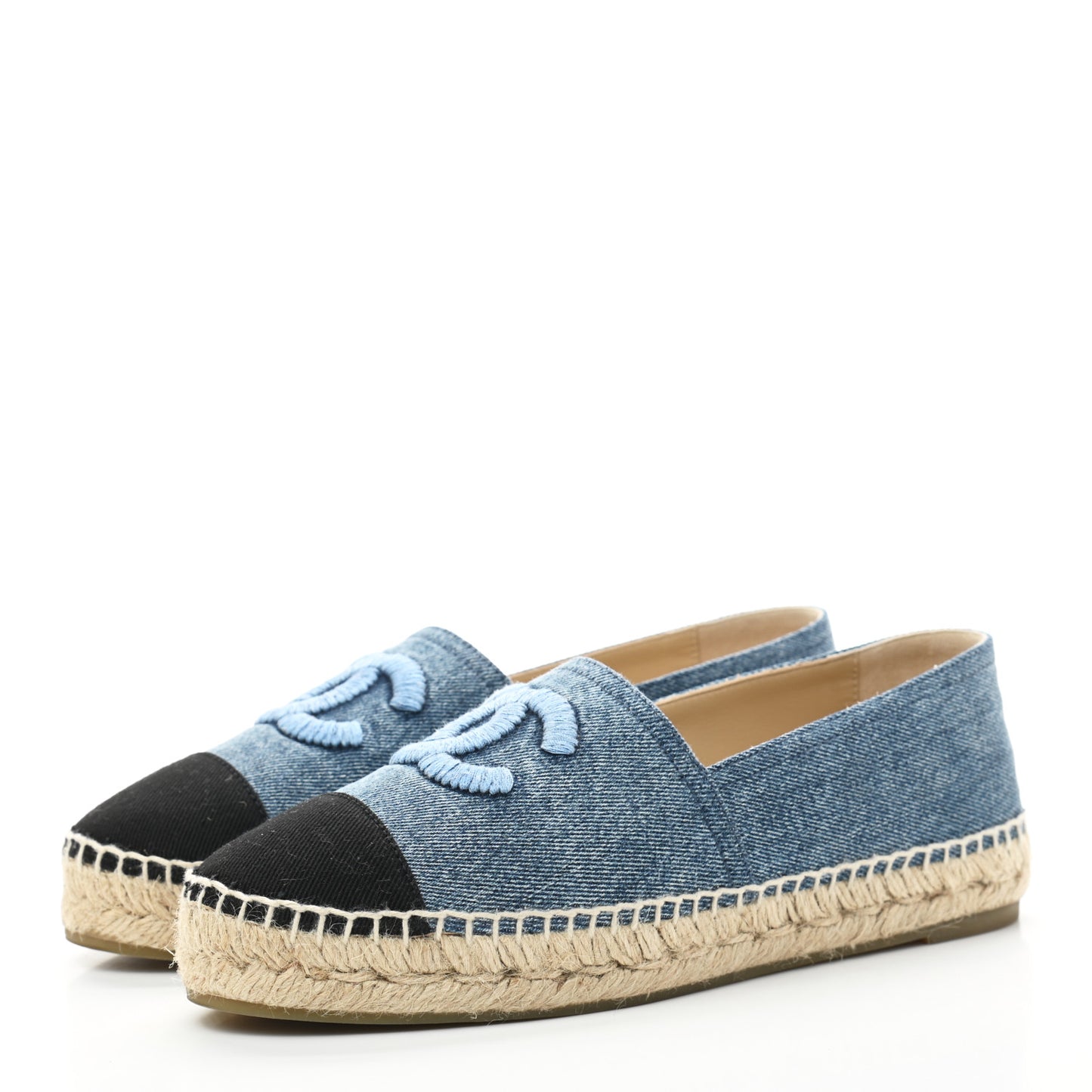 Denim CC Espadrilles 39 Blue Black
