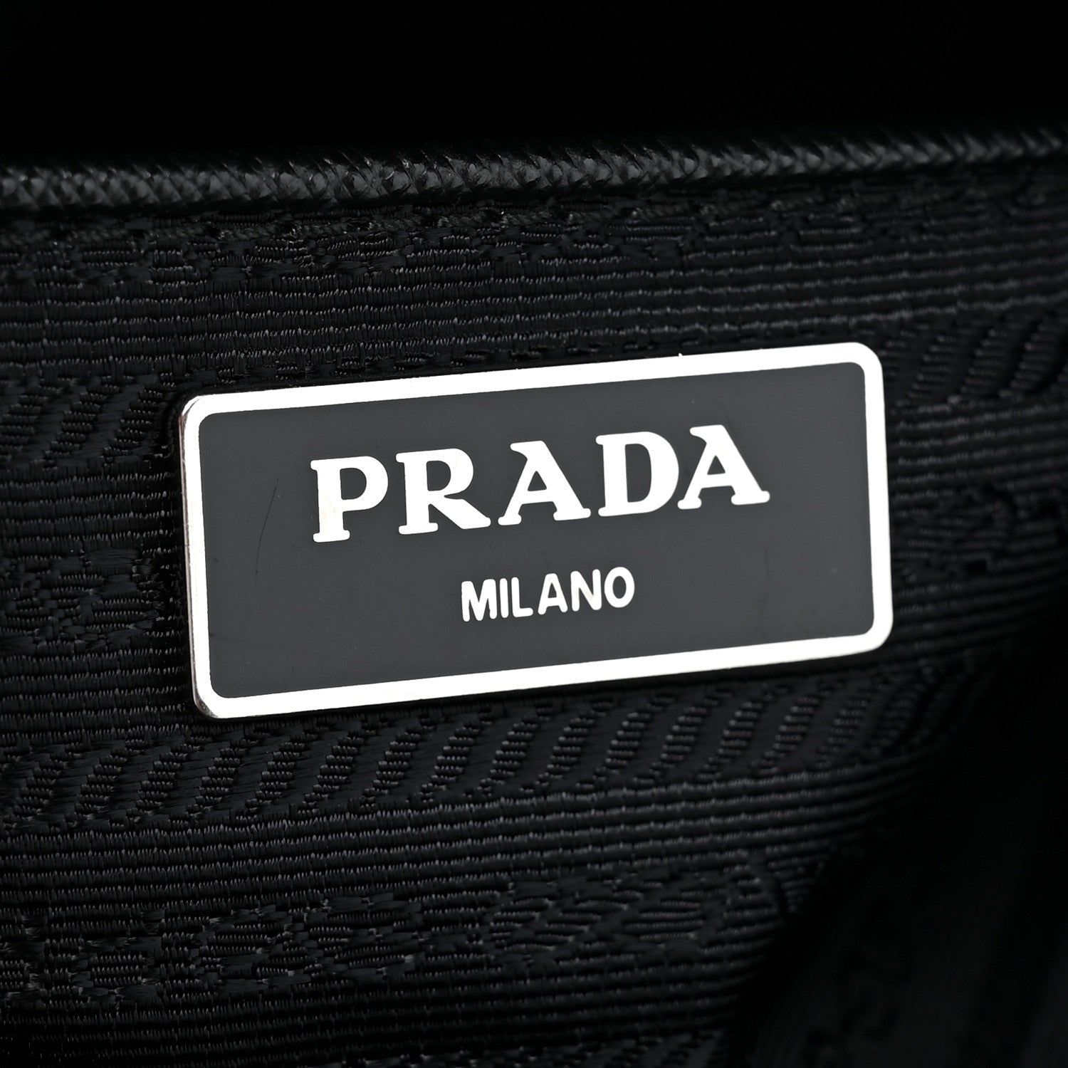 Prada Nylon Vela Saffiano Single Buckle Messenger Shoulder Bag Black 7 of 10