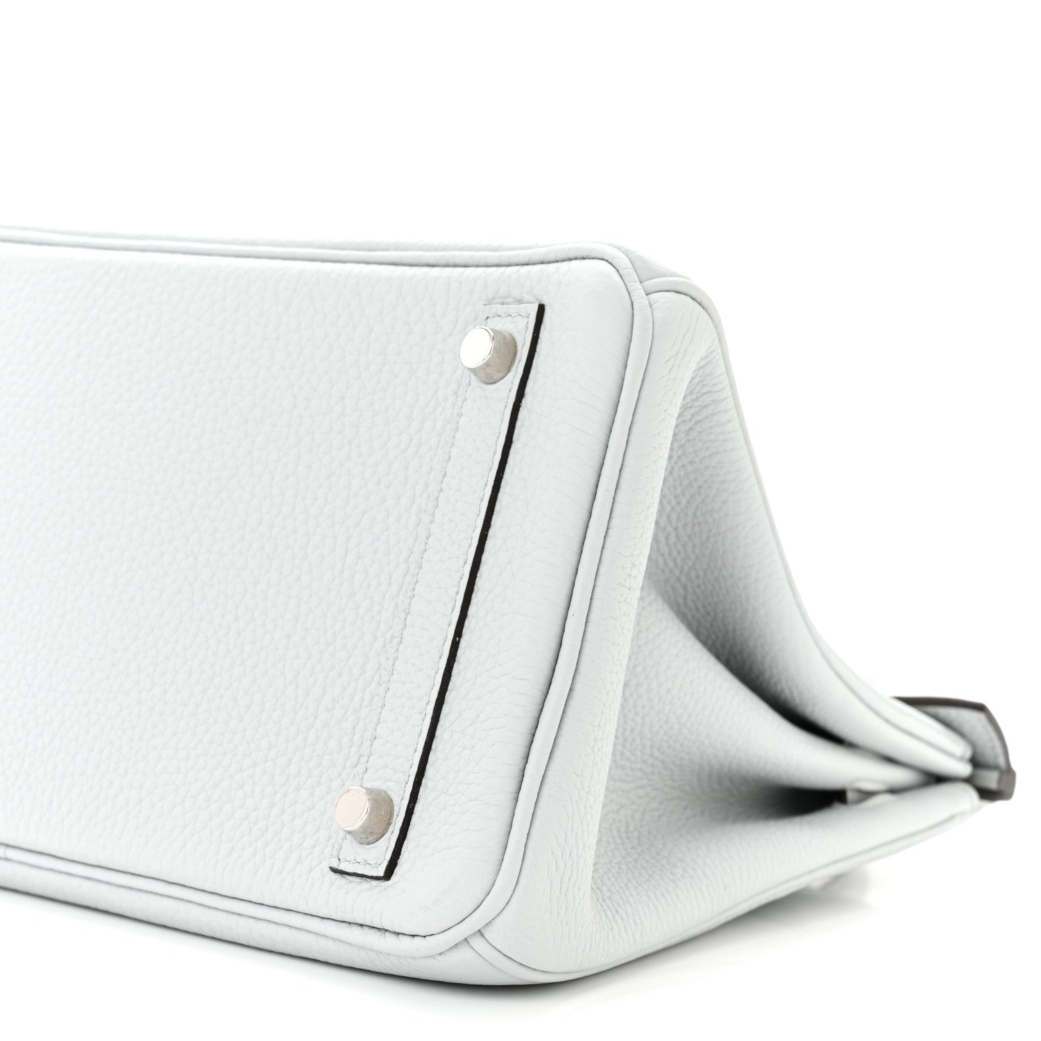 Hermes Taurillon Clemence Birkin 30 Bleu Pale 9 of 10
