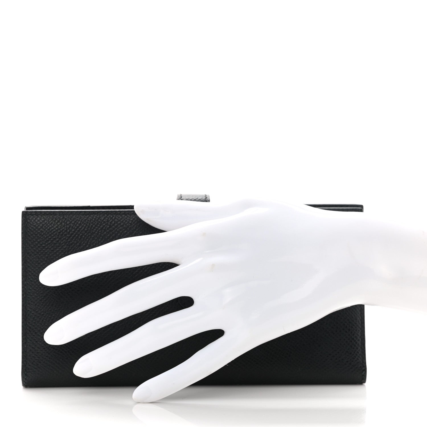 Hermes Epsom Bearn Gusset Wallet Black 2 of 8