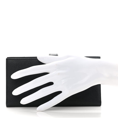 Hermes Epsom Bearn Gusset Wallet Black 2 of 8