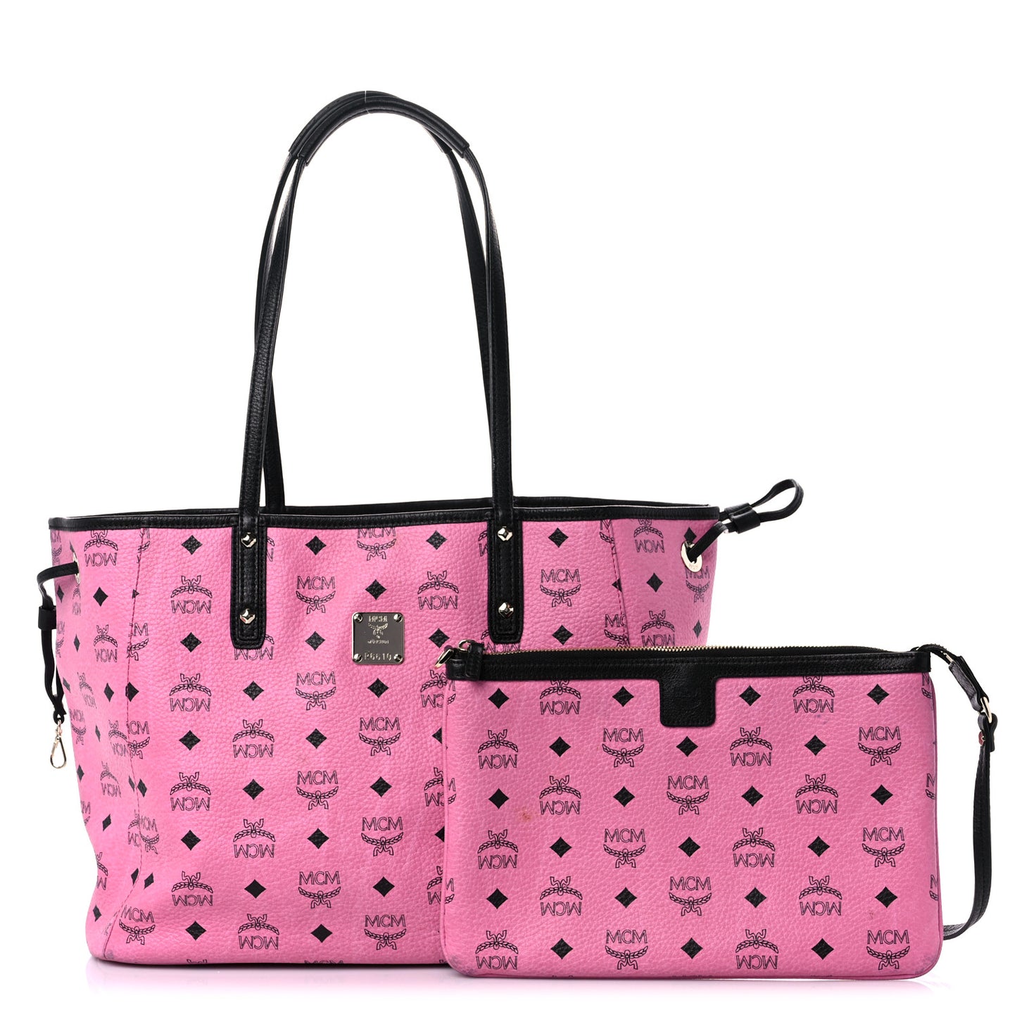 Visetos Medium Liz Reversible Shopper Tote Pink