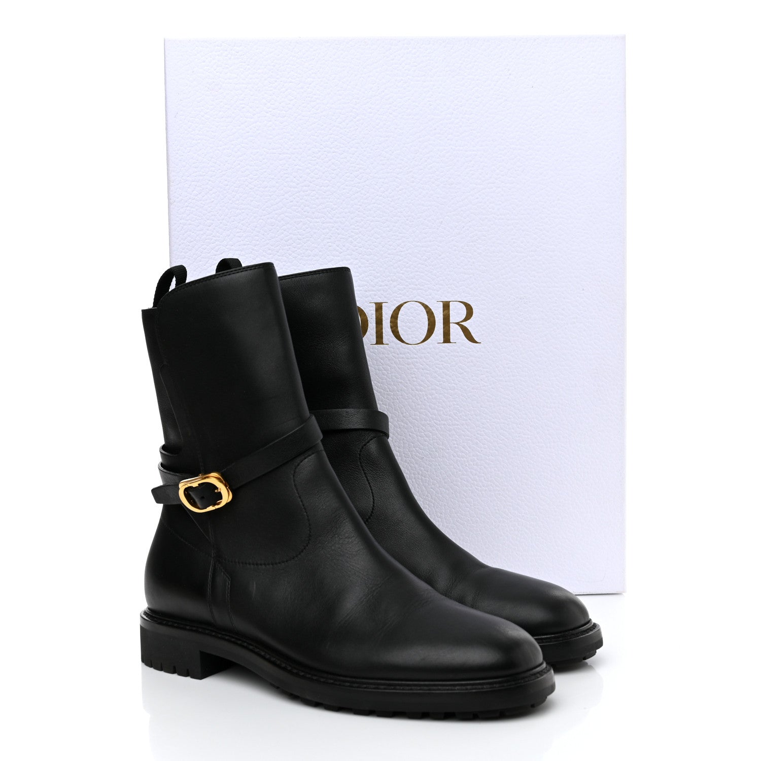 Christian Dior Calfskin Empreinte Ankle Boot 39.5 Black 12 of 12