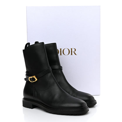 Christian Dior Calfskin Empreinte Ankle Boot 39.5 Black 12 of 12