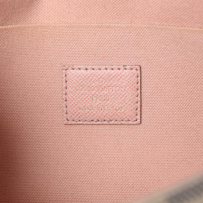 Louis Vuitton Damier Azur Pochette Felicie Chain Wallet Rose Ballerine 7 of 12