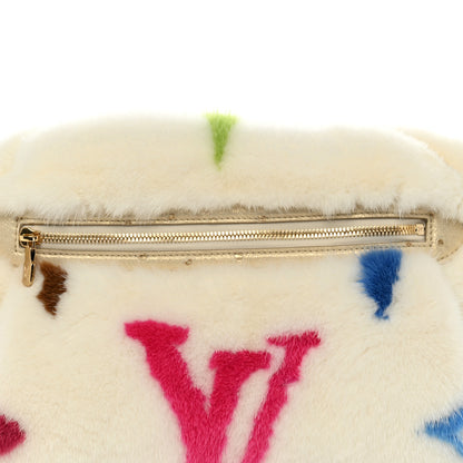 Louis Vuitton LV X TM Mink Ostrich Monogram Bum Bag White Multicolor 7 of 9