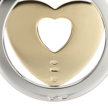 Bulgari 18K Yellow Gold Stainless Steel Tondo Heart Pendant　　 3 of 3