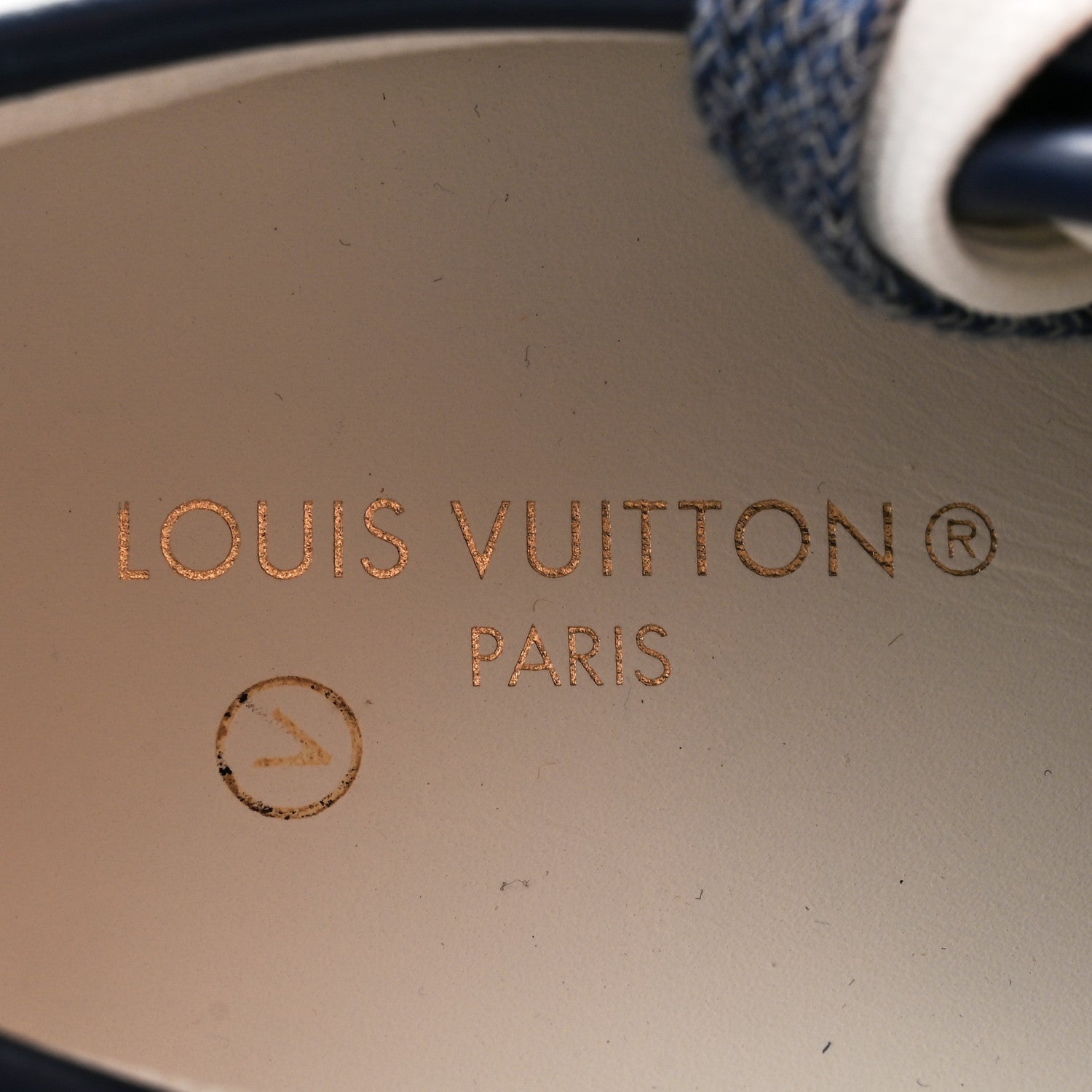 Louis Vuitton Denim Monogram Squad Sneakers 39 Marine 7 of 10