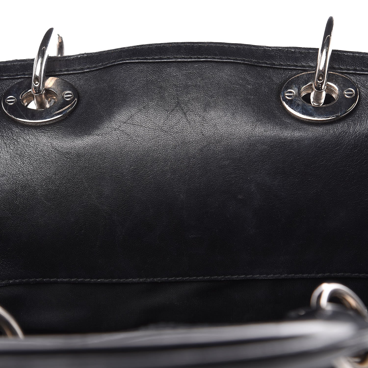 Christian Dior Patent Cannage Medium Granville Tote Black 13 of 16