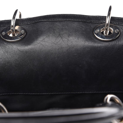 Christian Dior Patent Cannage Medium Granville Tote Black 13 of 16
