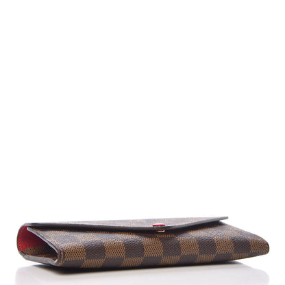 Louis Vuitton Damier Ebene Josephine Wallet Red 6 of 11