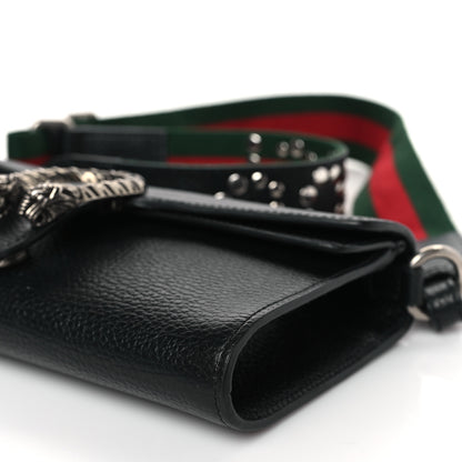 Gucci Dollar Calfskin Web Small Dionysus Crossbody Bag Black 9 of 9