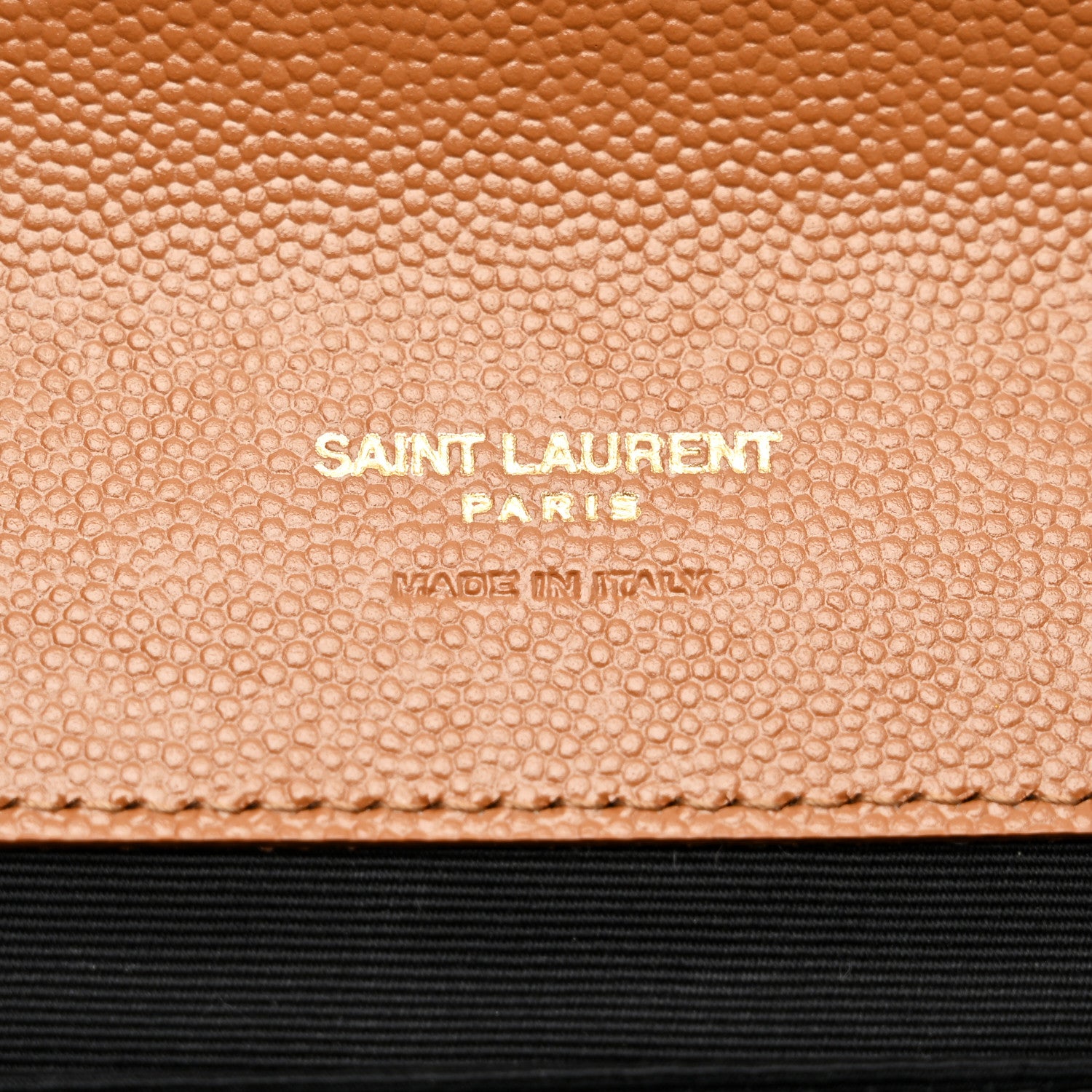 Saint Laurent Grain De Poudre Matelasse Chevron Monogram Cassandre Flap Pouch Natural Dark 6 of 8