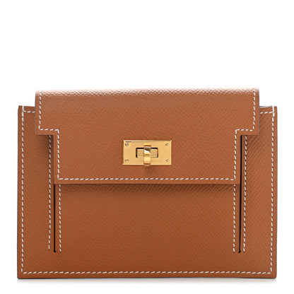 Hermes Epsom Kelly Pocket Compact Wallet Gold 1 of 8