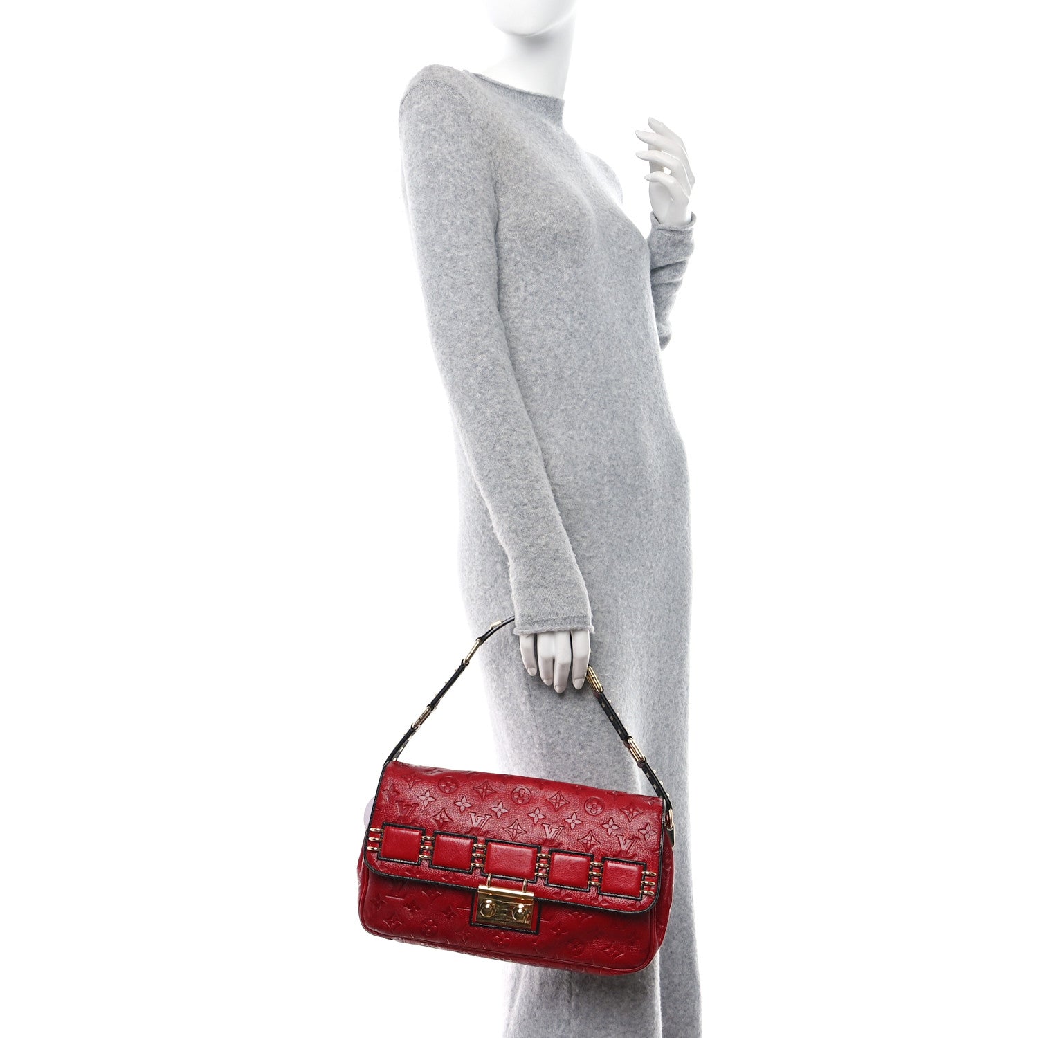 Louis Vuitton Deerskin Embossed Monogram My Deer Rebelle Red 2 of 12