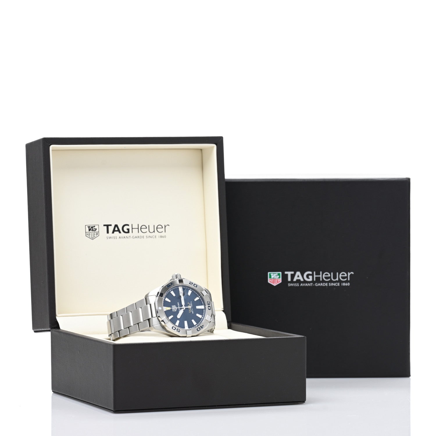 Tag Heuer Stainless Steel 41mm Aquaracer 300M Automatic Watch Blue WBD2112-0 5 of 5