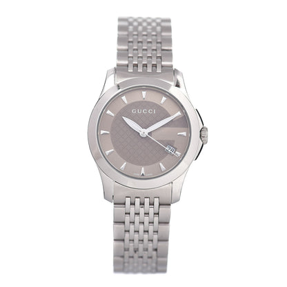 Gucci Stainless Steel 27mm G-Timeless Quartz Watch Brown 1 of 4