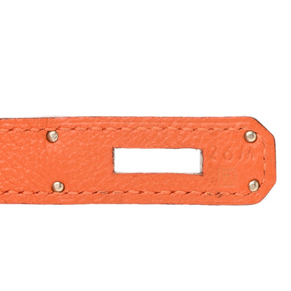 Hermes Togo Verso Birkin 30 Orange Rose Shocking 7 of 11
