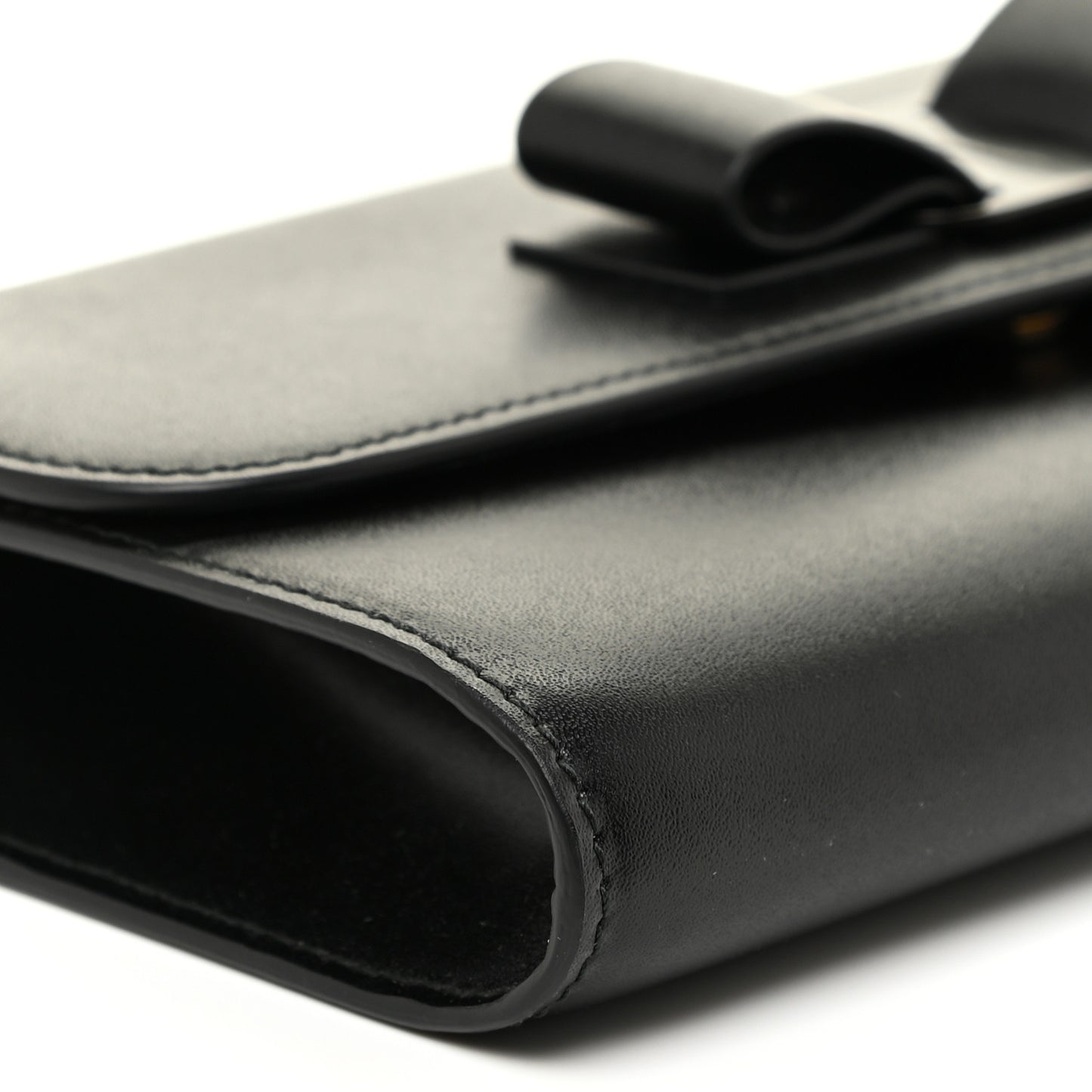 Calfskin Vara Rainbow Wallet On Chain Black