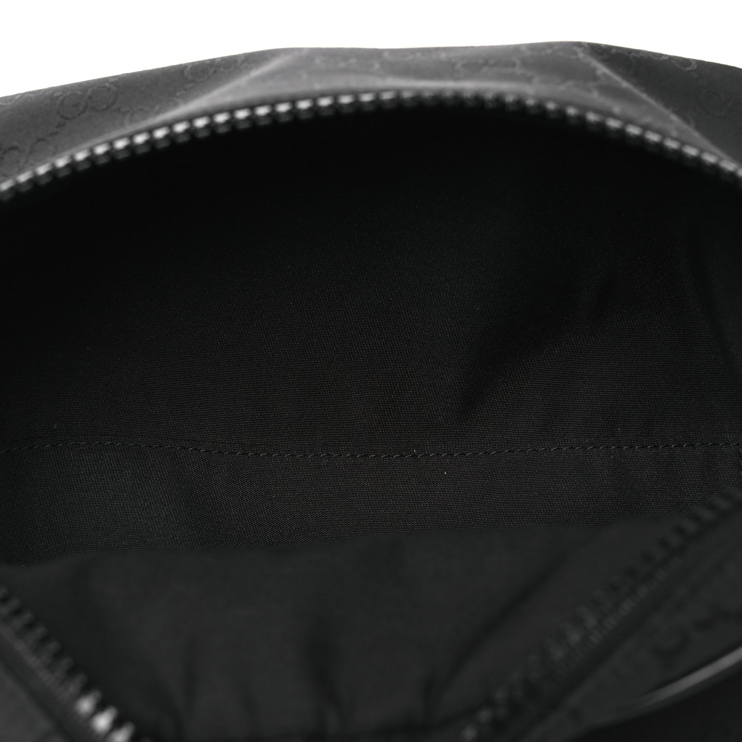 Nylon Monogram Fanny Pack Belt Bag Black